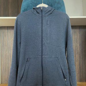lululemon City Sweat Men's long sleeve full zip hoodie size: Large Color: Blue